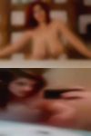 Naked women stands