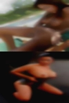 Nude woman walking